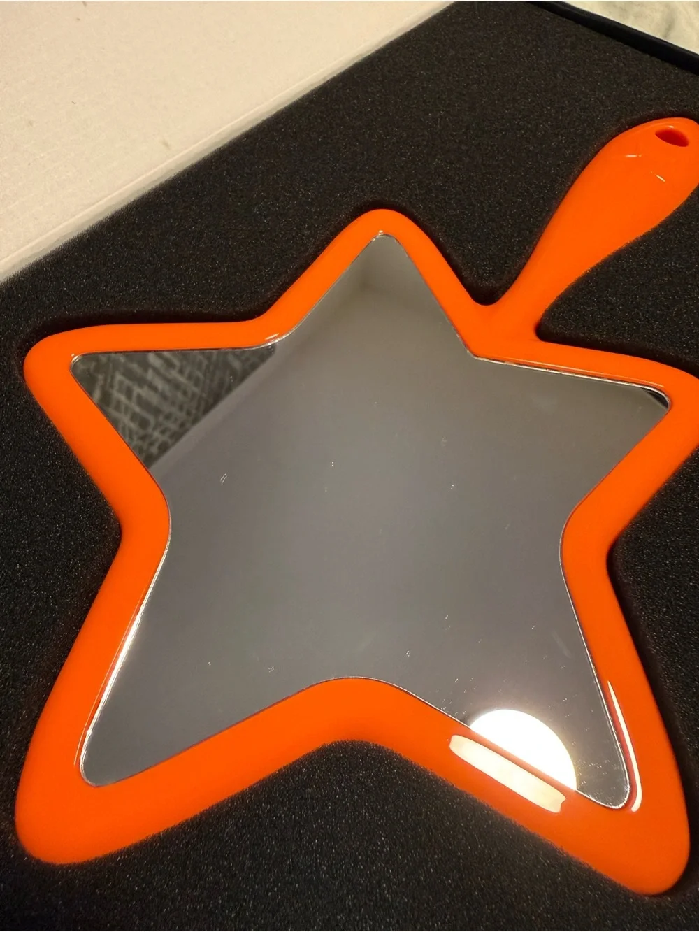 Jeffree Star 2020 Halloween Mystery box hand mirror, orange and black
